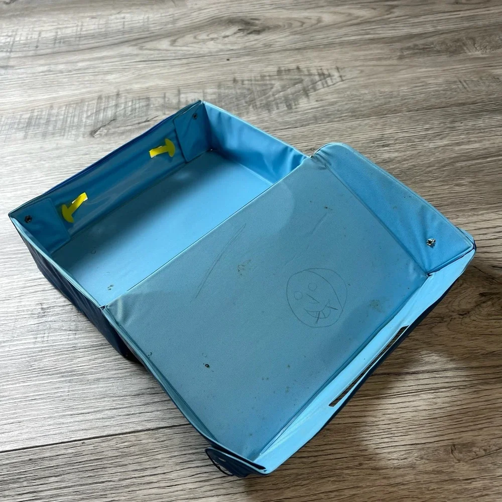 Matchbox Carry Case Kids OS Blue 1976 Vintage 24‎ Model Vinyl Storage Box Lesney